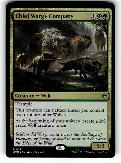 Chief Warg's Company – 151 HOB: The Hobbit R Foil NM