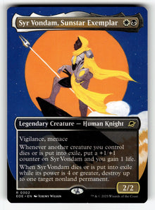 Syr Vondam, Sunstar Exemplar (Borderless) – 302 EOE: Edge of Eternities R NM
