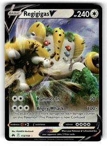 Regigigas V – 113/159 CRZ: SWSH: Crown Zenith Ultra Rare Holo NM