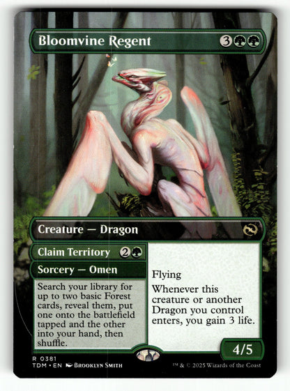 Bloomvine Regent (Borderless) – 381 TDM: Tarkir: Dragonstorm R NM (Back)