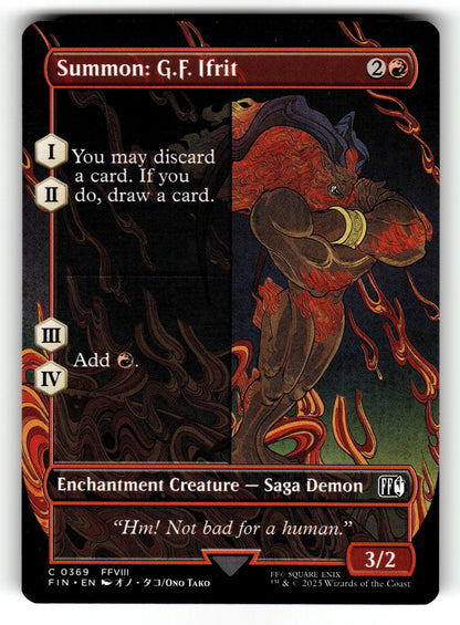Summon: G.F. Ifrit (Borderless) – 369 FIN: FINAL FANTASY C NM