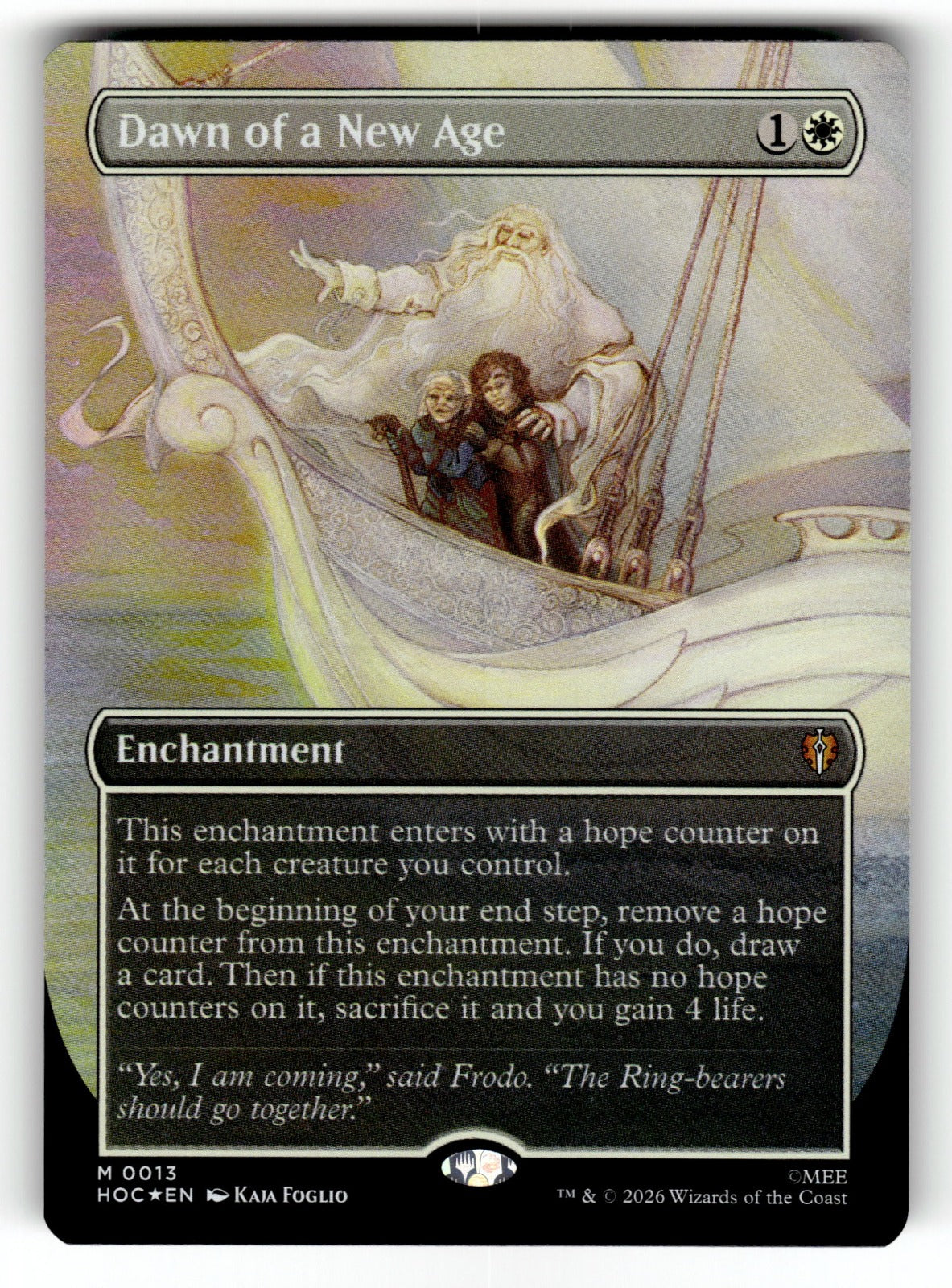 Dawn of a New Age (Borderless) – 13 HOC: The Hobbit: Eternal-Legal M Foil NM
