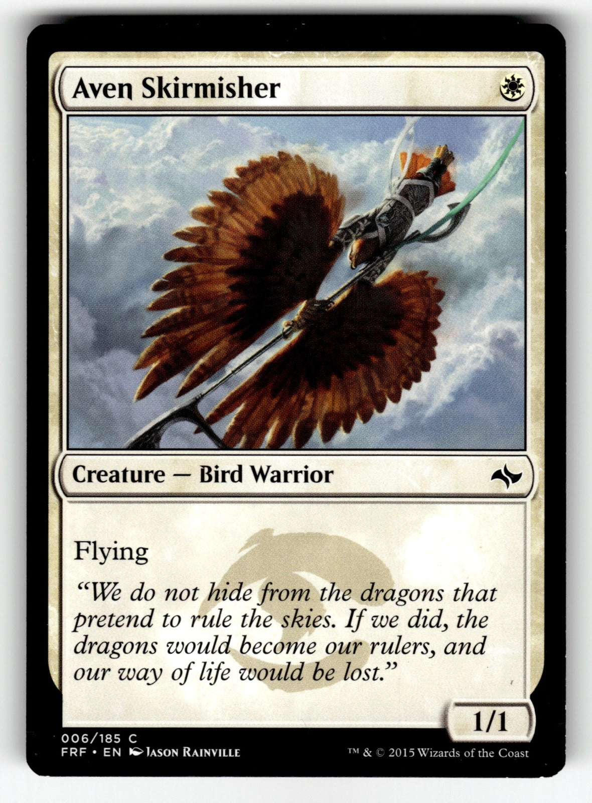 Aven Skirmisher – 6 FRF: Fate Reforged C NM