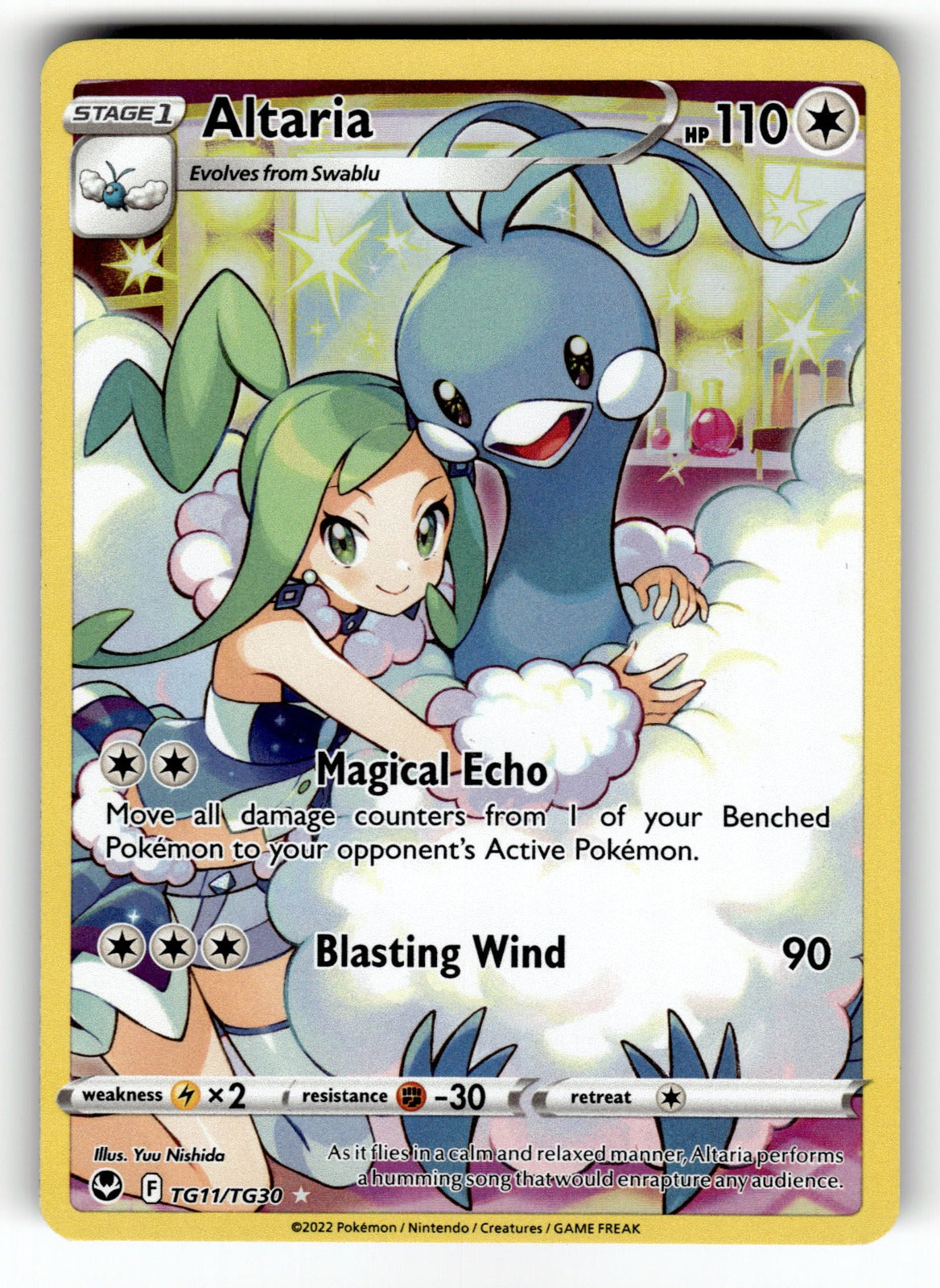 Altaria – TG11/TG30 SWSH12: TG: SWSH12: Silver Tempest Trainer Gallery Ultra Rare Holo NM