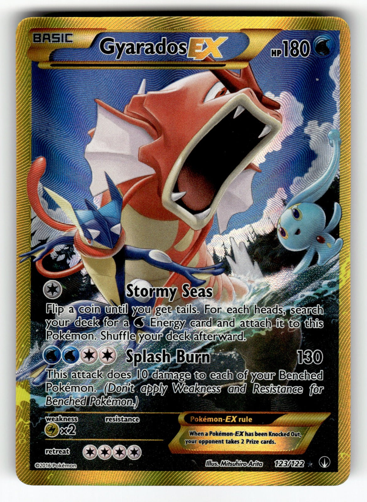 Gyarados EX (Secret) – 123/122 BKP: XY - BREAKpoint Secret Rare Holo NM