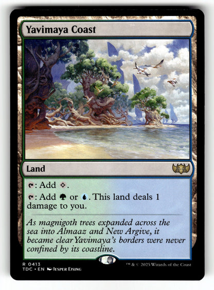Yavimaya Coast – 413 TDC: Commander: Tarkir: Dragonstorm R NM