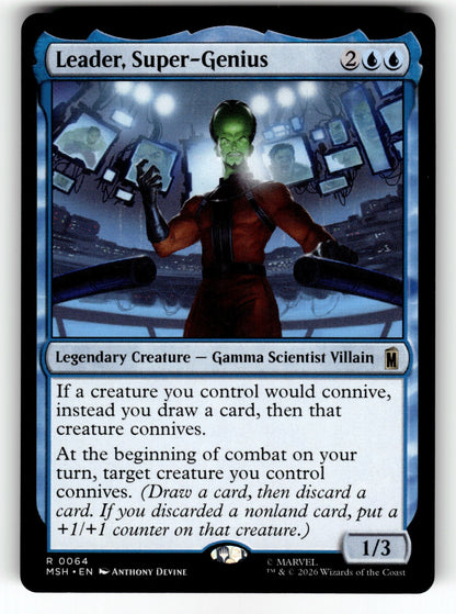 Leader, Super-Genius – 64 MSH: Marvel Super Heroes R NM