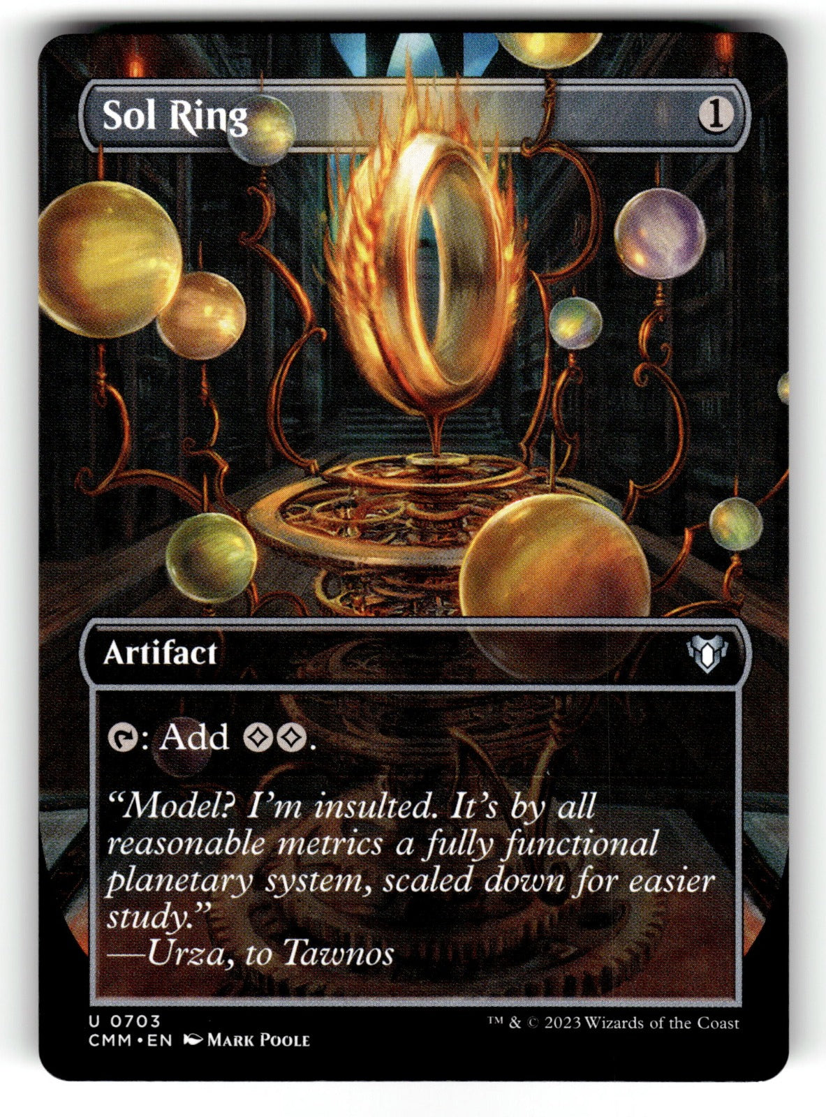 Sol Ring Borderless – 703 CMM: Commander Masters U NM