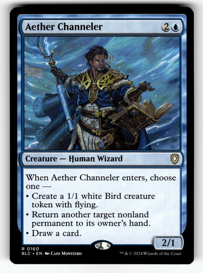 Aether Channeler – 160 BLC: Commander: Bloomburrow R NM