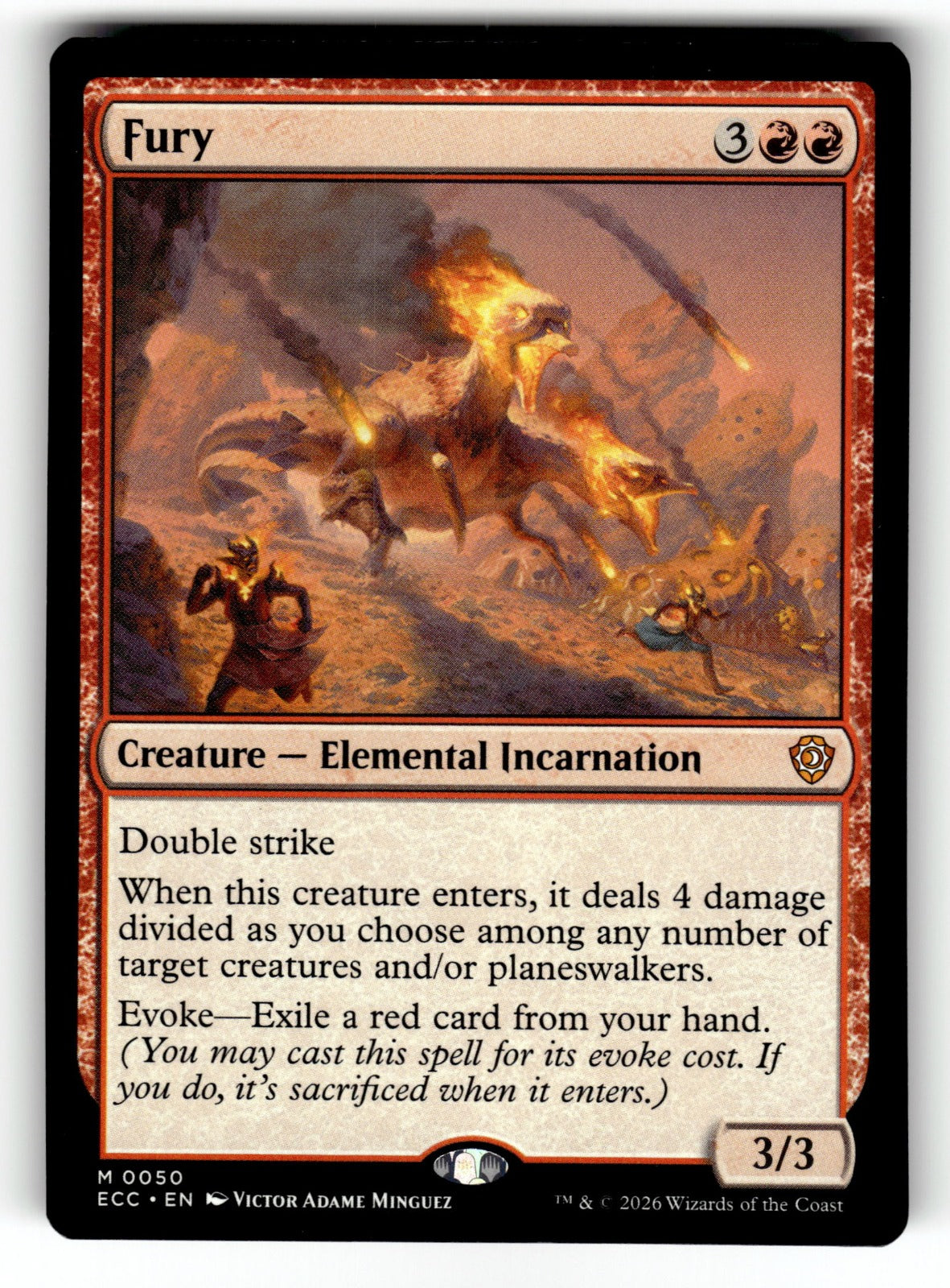 Fury – 50 ECC: Commander: Lorwyn Eclipsed M NM
