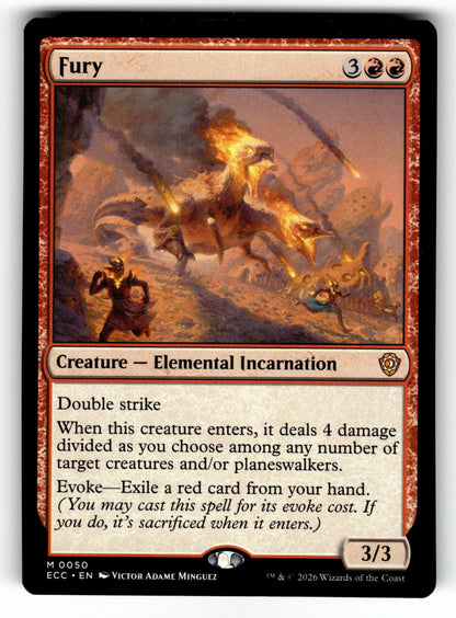 Fury – 50 ECC: Commander: Lorwyn Eclipsed M NM