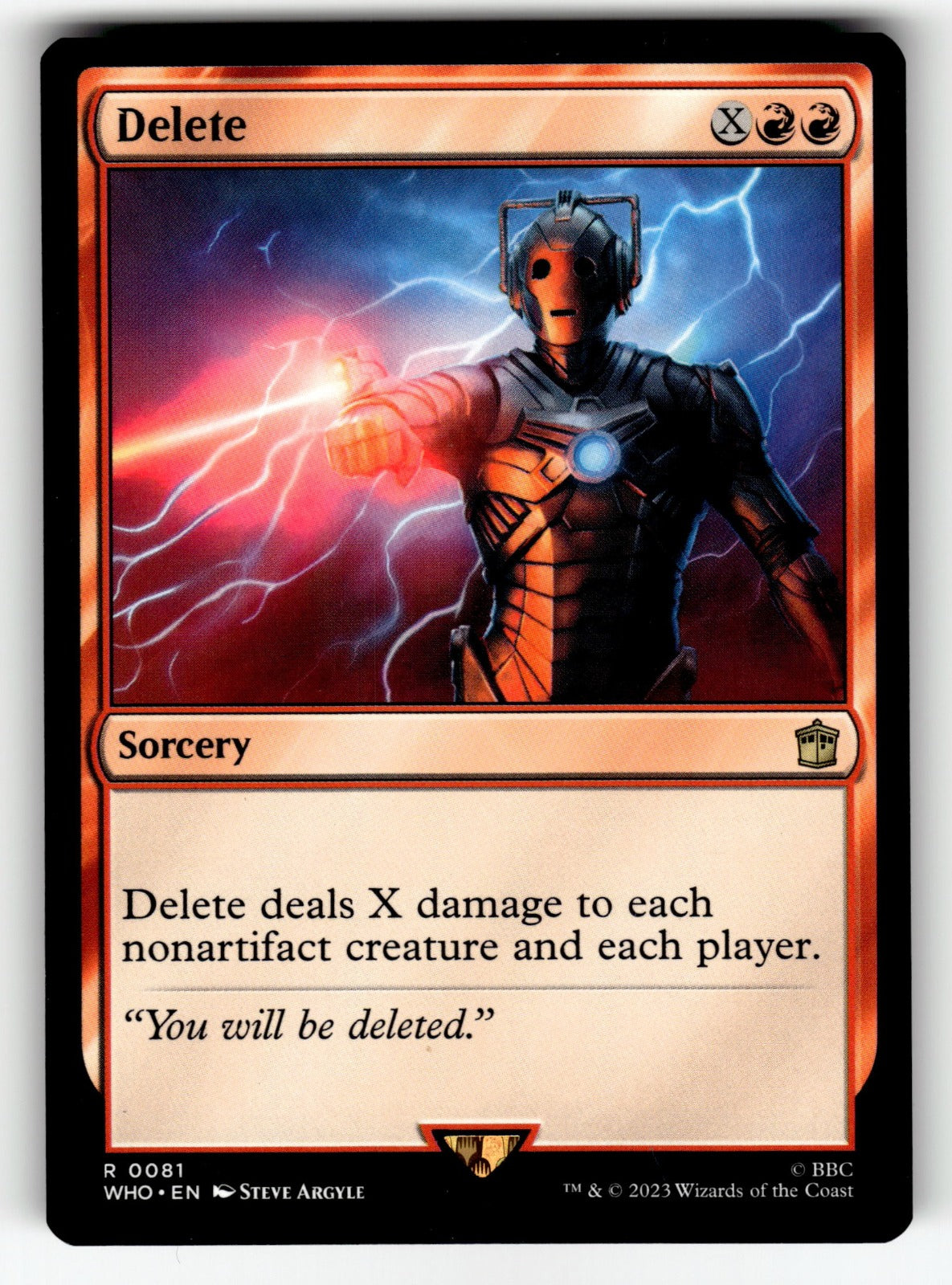Delete – 81 WHO: Universes Beyond: Doctor Who R NM