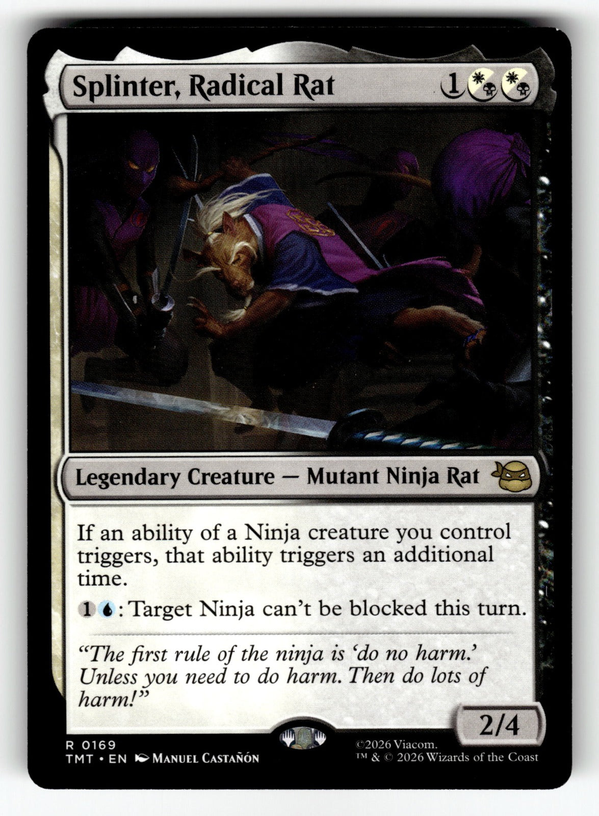 Splinter, Radical Rat – 169 TMT: Teenage Mutant Ninja Turtles R NM