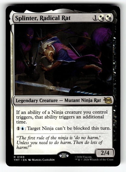 Splinter, Radical Rat – 169 TMT: Teenage Mutant Ninja Turtles R NM