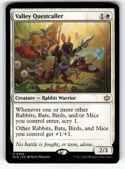 Valley Questcaller – 36 BLB: Bloomburrow R NM