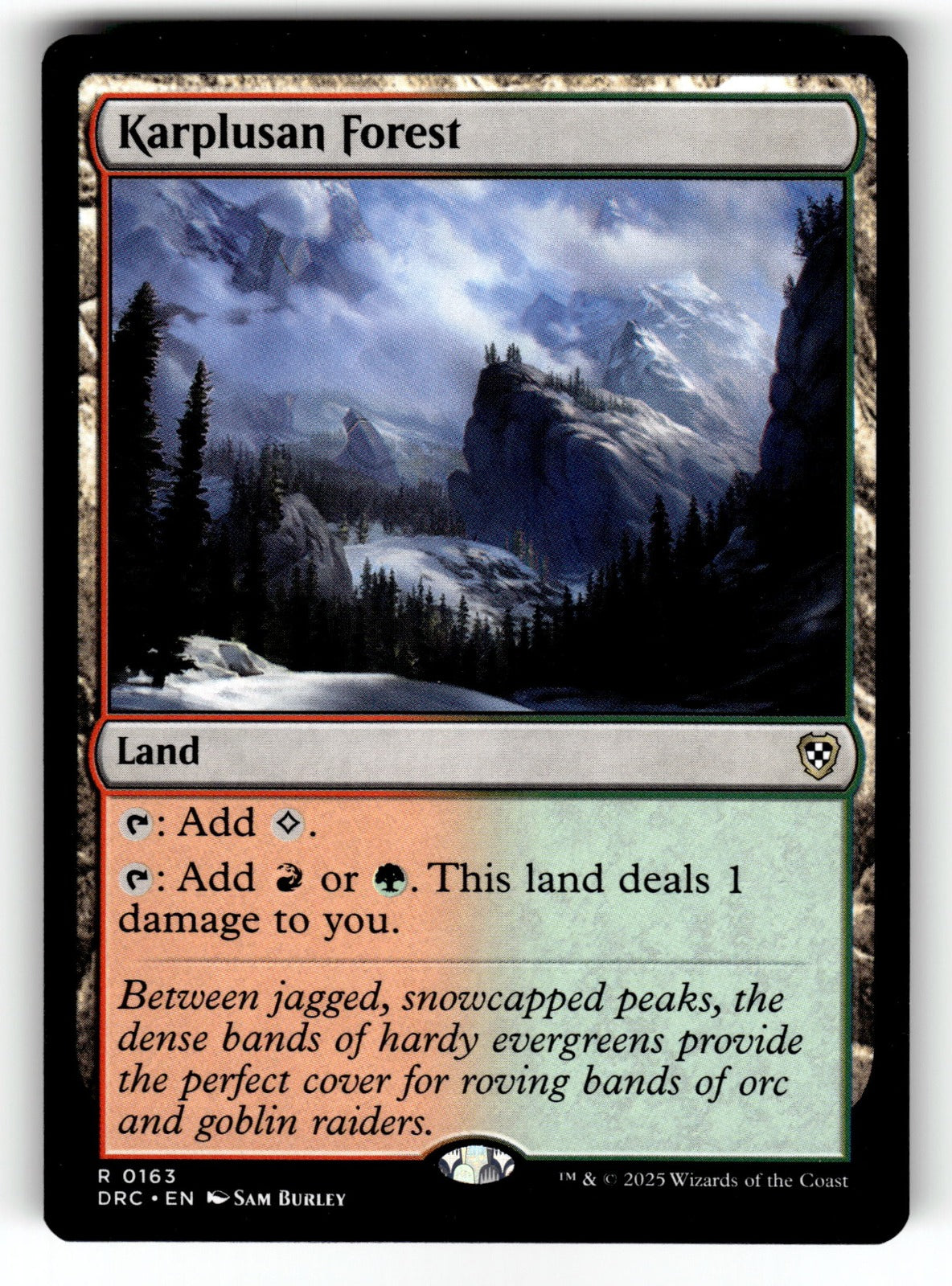 Karplusan Forest – 163 DRC: Commander: Aetherdrift R NM