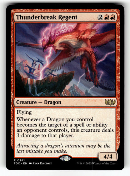 Thunderbreak Regent – 241 TDC: Commander: Tarkir: Dragonstorm R NM