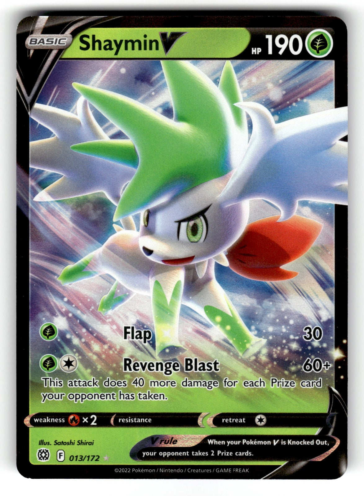 Shaymin V – 013/172 SWSH09: SWSH09: Brilliant Stars Ultra Rare Holo NM