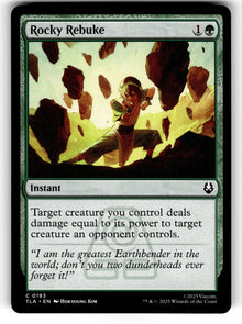 Rocky Rebuke – 193 TLA: Avatar: The Last Airbender C NM