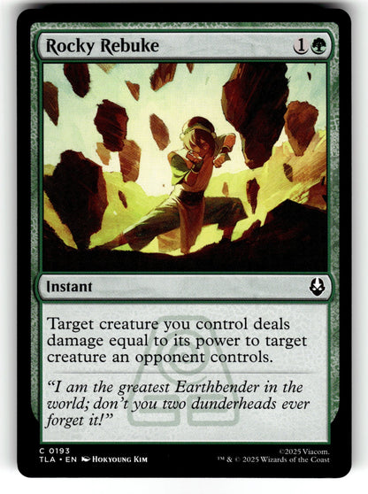 Rocky Rebuke – 193 TLA: Avatar: The Last Airbender C NM