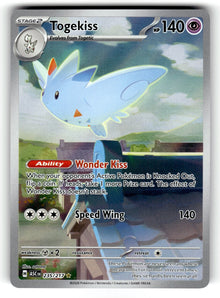 Togekiss – 235/217 ASC: ME: Ascended Heroes Illustration Rare Holo NM