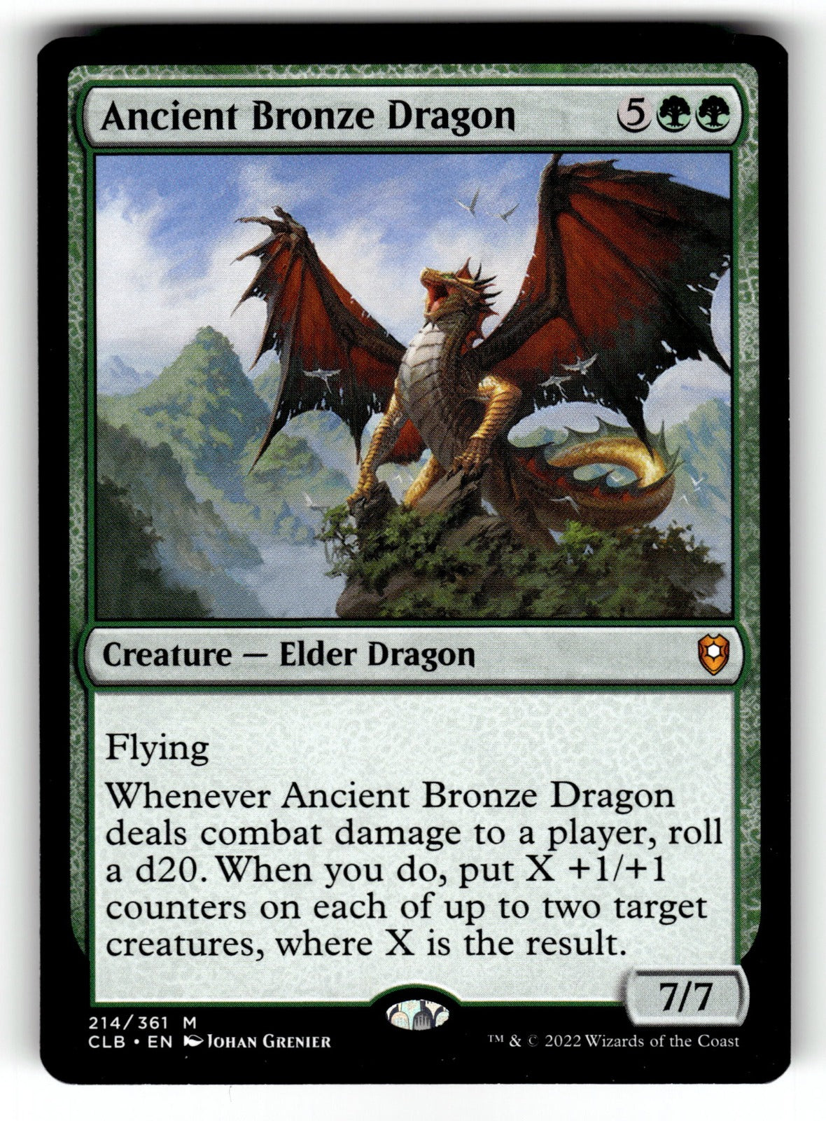 Ancient Bronze Dragon – 214 CLB: Commander Legends: Battle for Baldur's Gate M LP