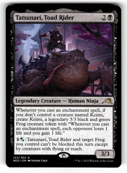 Tatsunari, Toad Rider – 123 NEO: Kamigawa: Neon Dynasty R NM