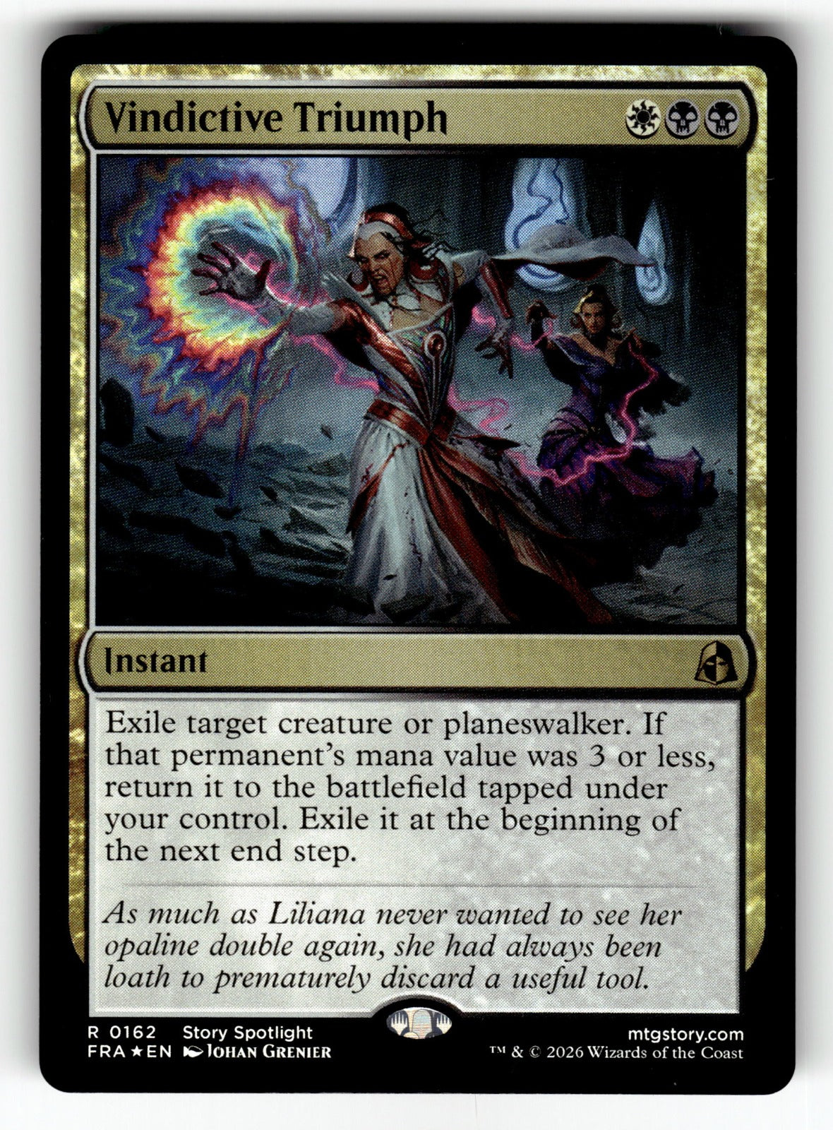 Vindictive Triumph – 162 FRA: Reality Fracture R Foil NM