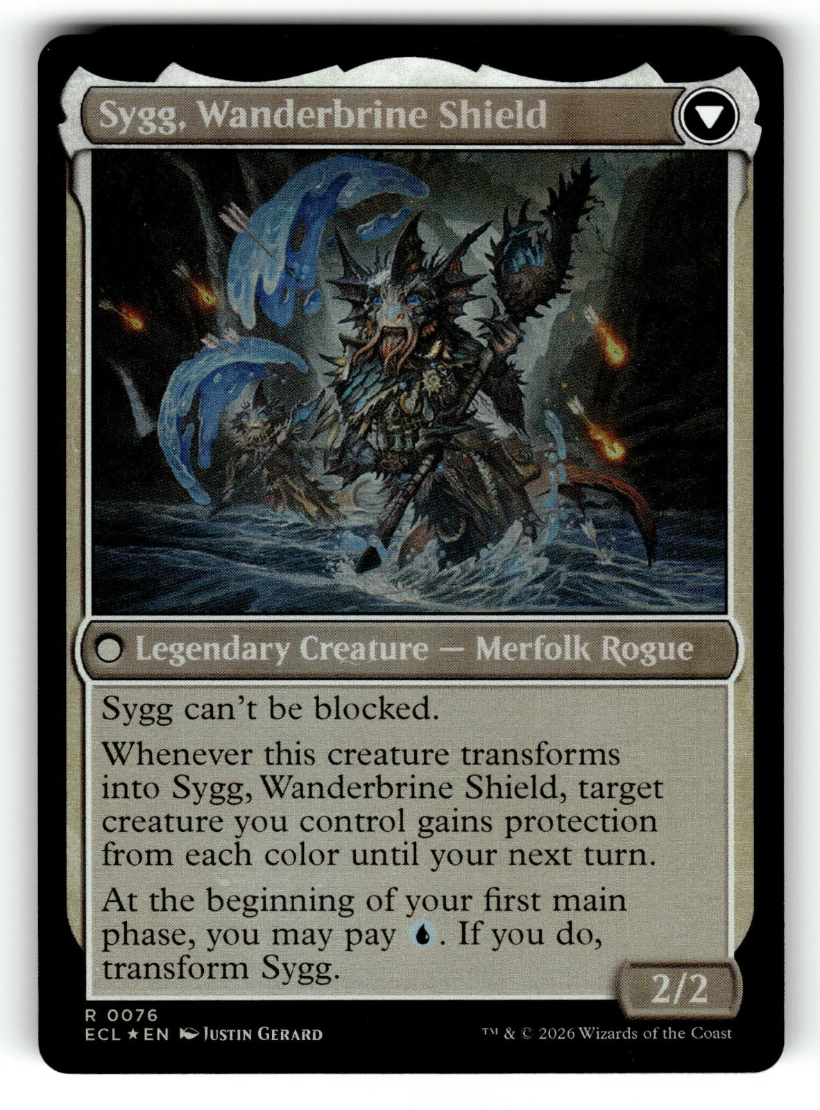 Sygg, Wanderwine Wisdom – 76 ECL: Lorwyn Eclipsed R Foil NM (Back)