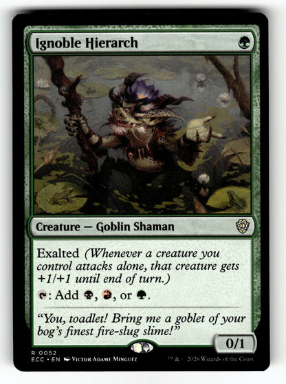 Ignoble Hierarch – 52 ECC: Commander: Lorwyn Eclipsed R NM