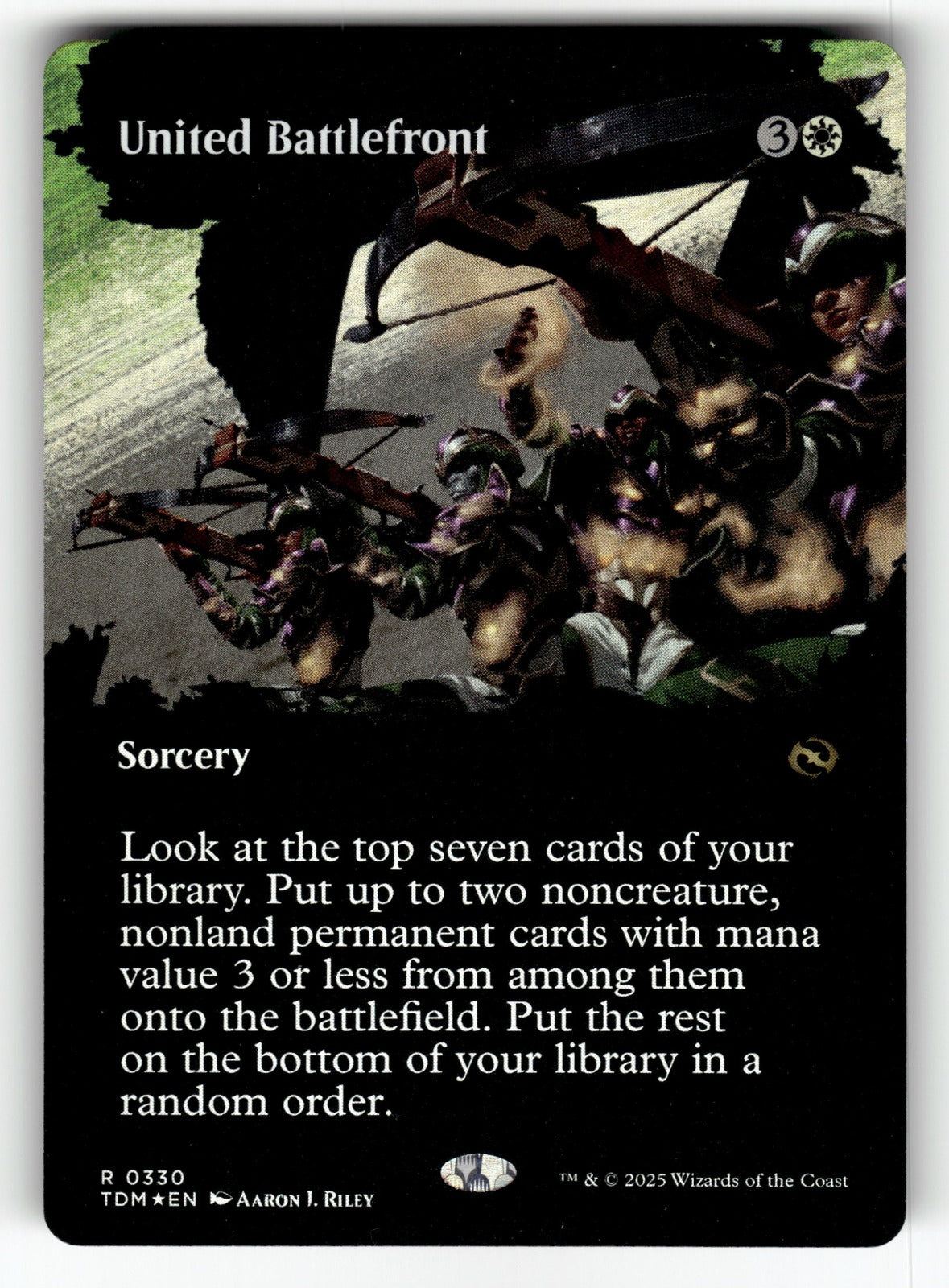 United Battlefront (Borderless) – 330 TDM: Tarkir: Dragonstorm R Foil NM