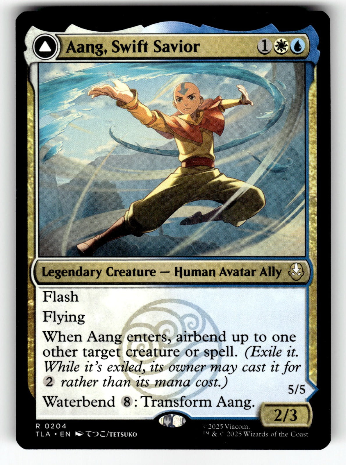 Aang, Swift Savior – 204 TLA: Avatar: The Last Airbender R NM