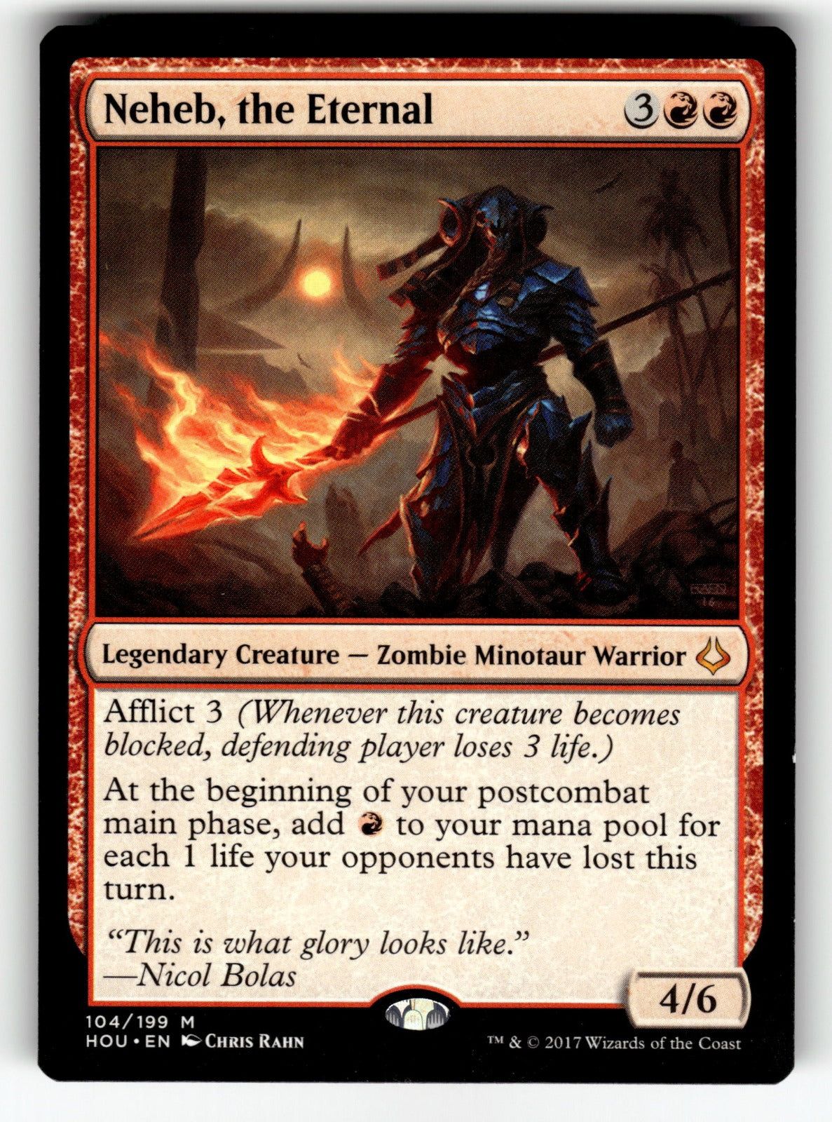 Neheb, the Eternal – 104 HOU: Hour of Devastation M NM