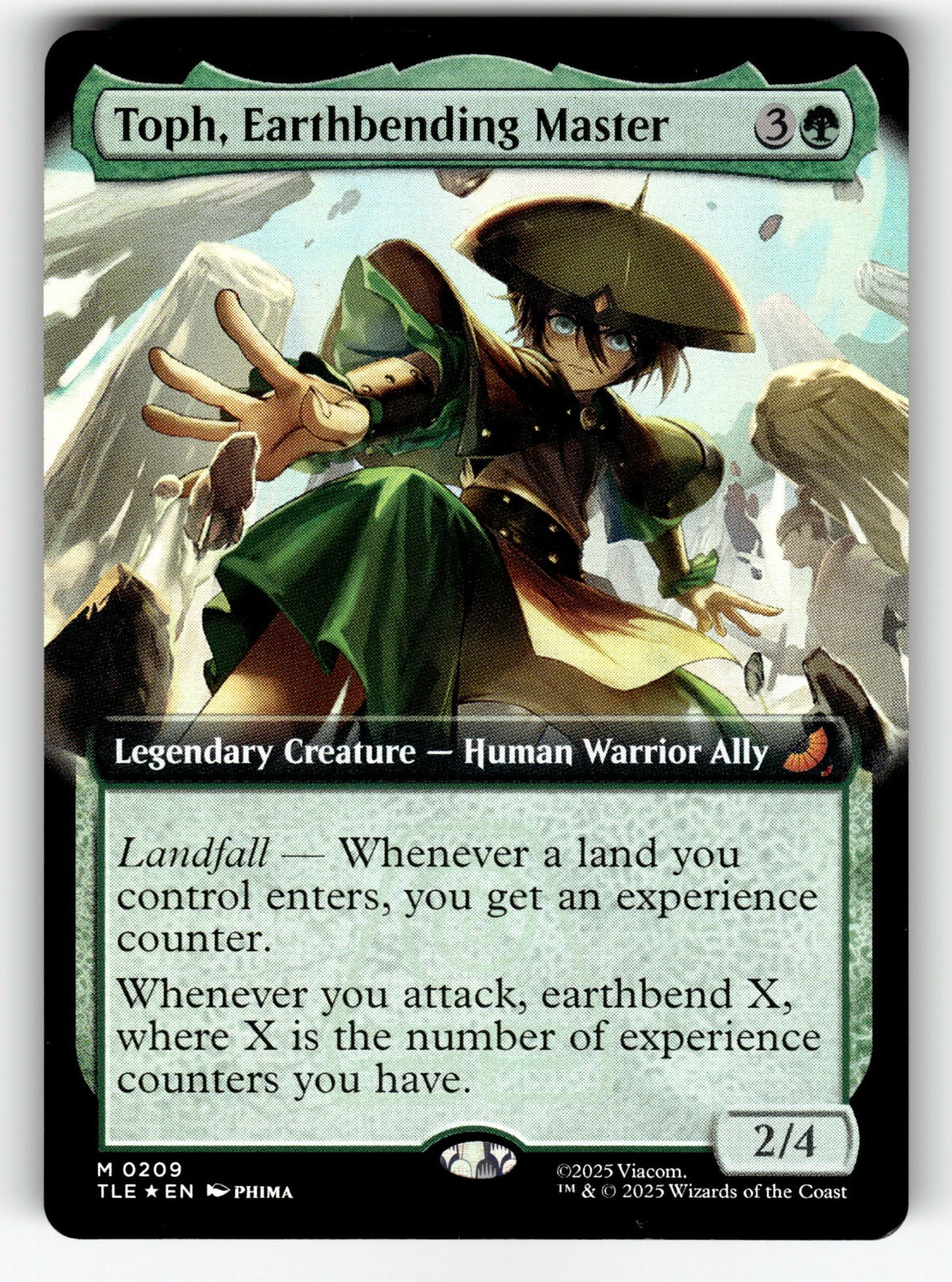 Toph, Earthbending Master (Extended Art) – 209 TLE: Avatar: The Last Airbender: Eternal-Legal M Foil NM