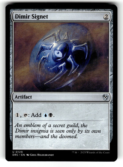 Dimir Signet – 129 DRC: Commander: Aetherdrift U LP