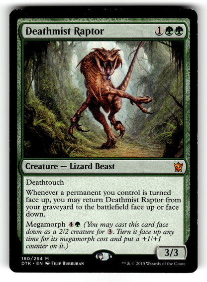 Deathmist Raptor – 180 DTK: Dragons of Tarkir M LP