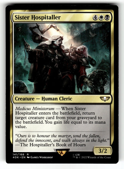 Sister Hospitaller – 141 40K: Universes Beyond: Warhammer 40,000 R NM