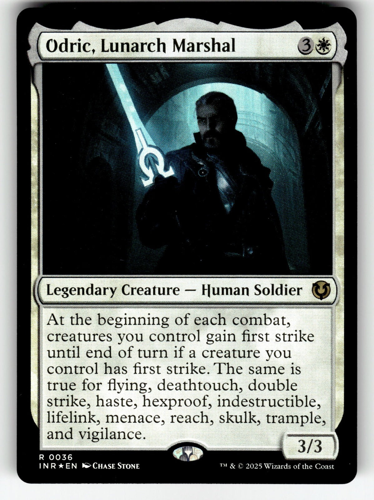 Odric, Lunarch Marshal – 36 INR: Innistrad Remastered R Foil NM