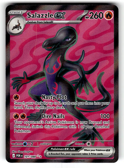 Salazzle ex – 101/088 POR: ME03: Perfect Order Ultra Rare Holo NM