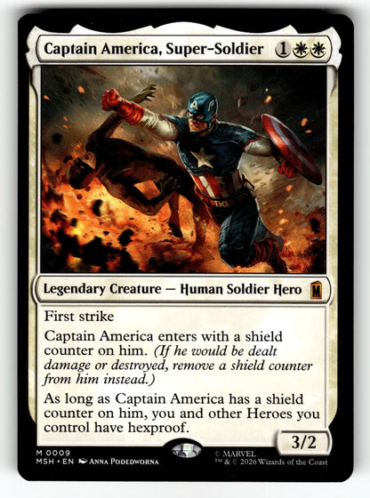 Captain America, Super-Soldier – 9 MSH: Marvel Super Heroes M NM