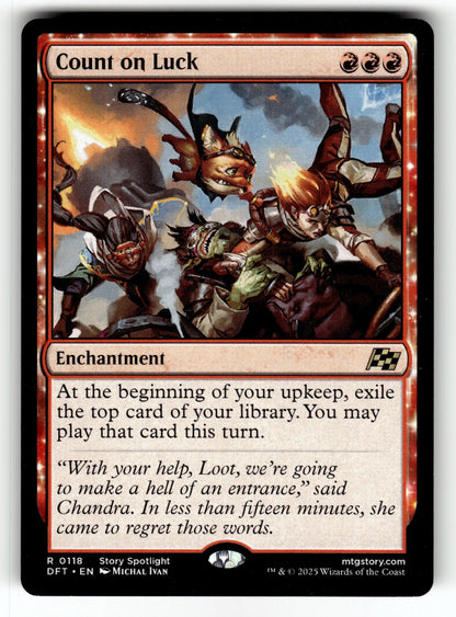Count on Luck – 118 DFT: Aetherdrift R NM