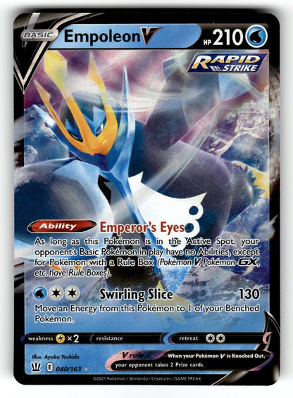Empoleon V – 040/163 SWSH05: SWSH05: Battle Styles Ultra Rare Holo NM