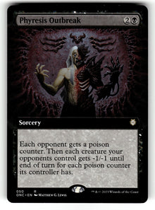 Phyresis Outbreak (Extended Art) – 50 ONC: Commander: Phyrexia: All Will Be One R NM