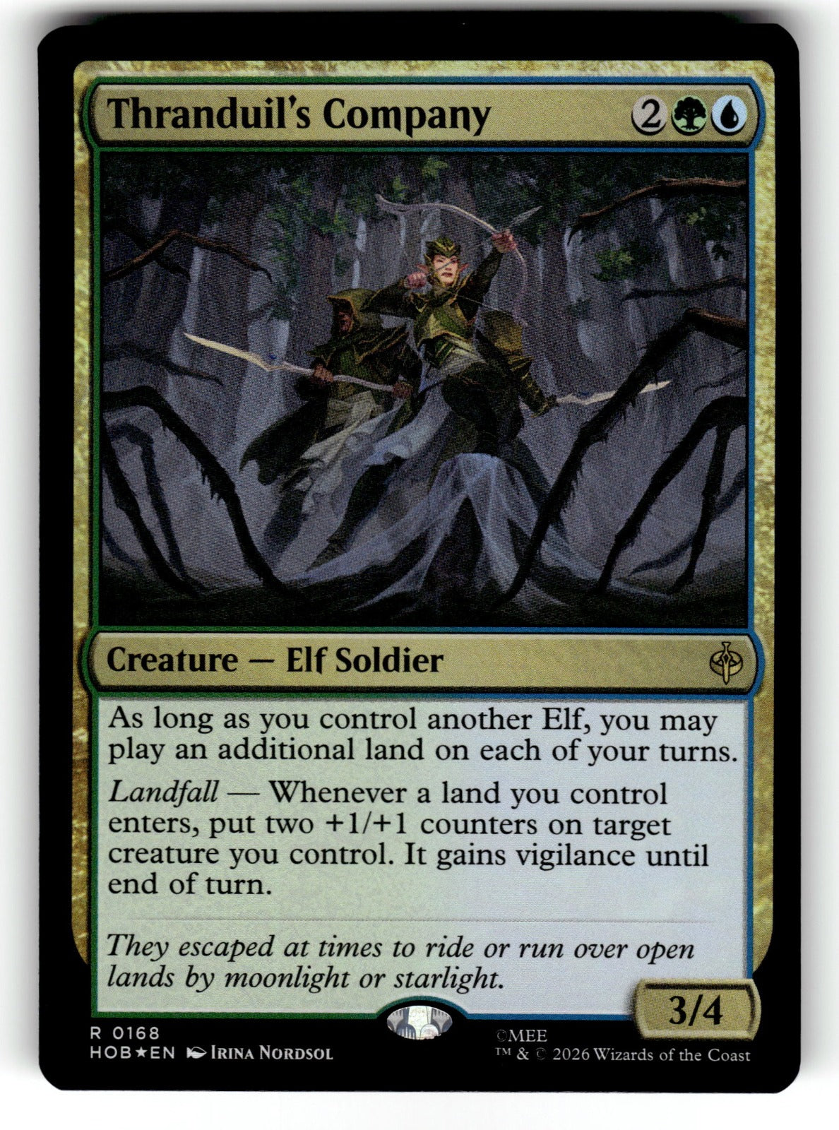 Thranduil's Company – 168 HOB: The Hobbit R Foil NM