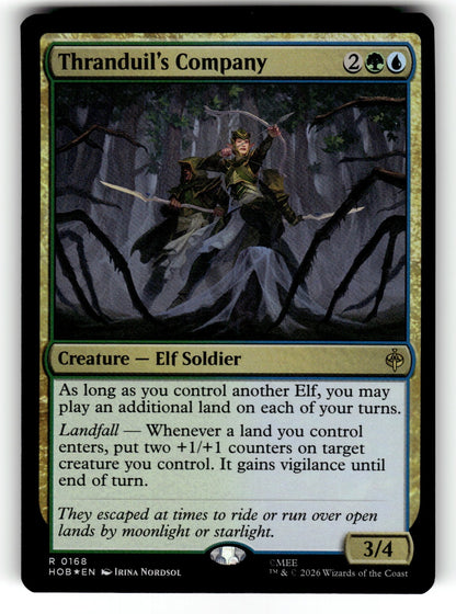 Thranduil's Company – 168 HOB: The Hobbit R Foil NM