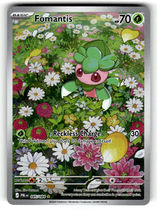Fomantis – 085/084 PBL: ME05: Pitch Black Illustration Rare Holo NM
