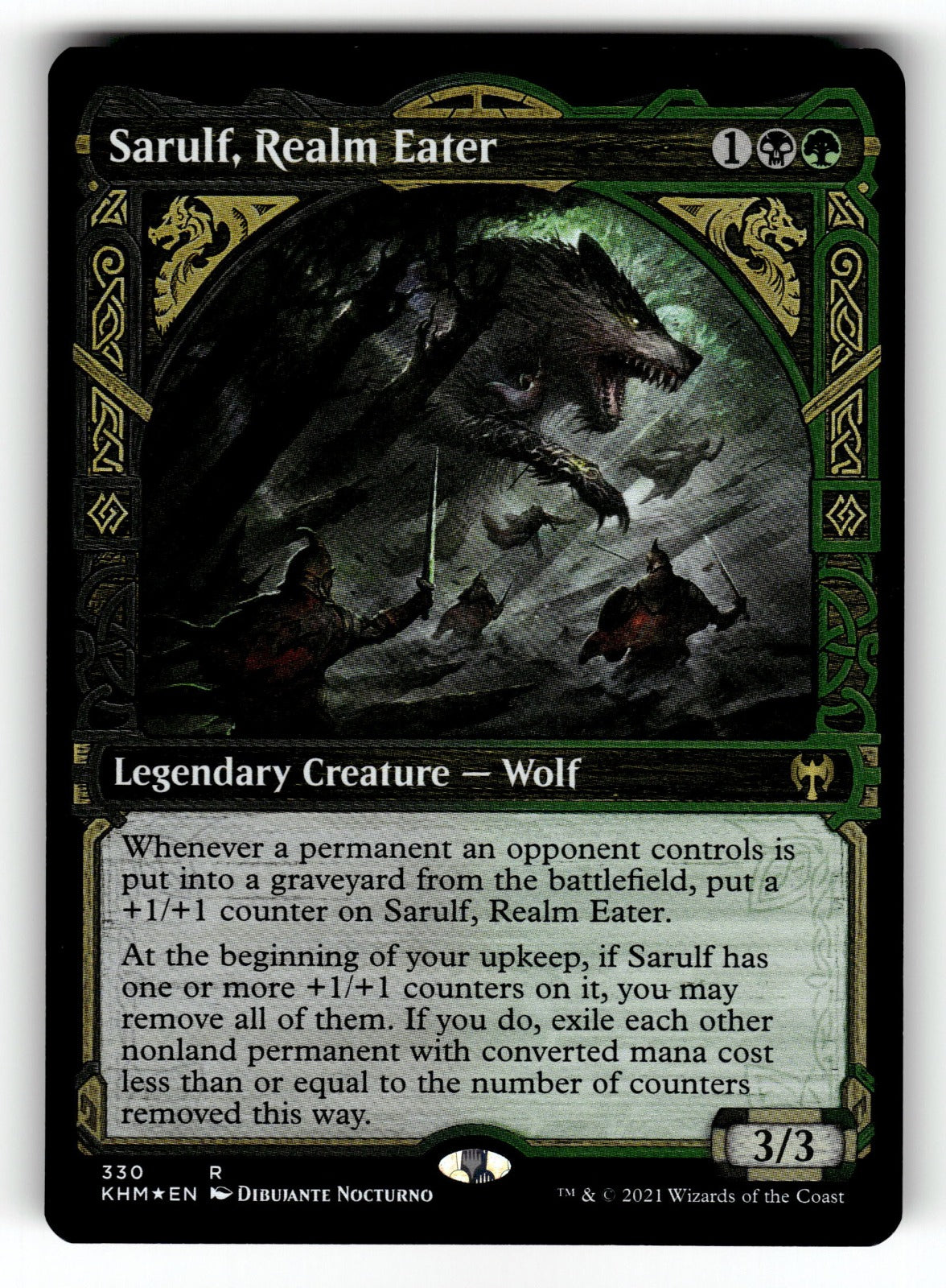 Sarulf, Realm Eater (Showcase) – 330 KHM: Kaldheim R Foil LP