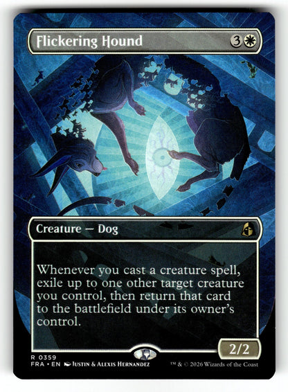 Flickering Hound (Borderless) – 359 FRA: Reality Fracture R NM