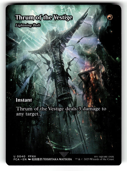 Thrum of the Vestige - Lightning Bolt (Showcase) – 40 FCA: FINAL FANTASY: Through the Ages U MP