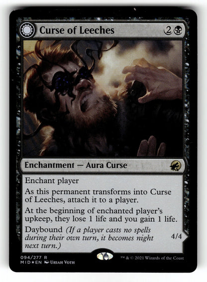 Curse of Leeches – 94 MID: Innistrad: Midnight Hunt R Foil NM